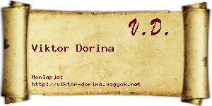 Viktor Dorina névjegykártya